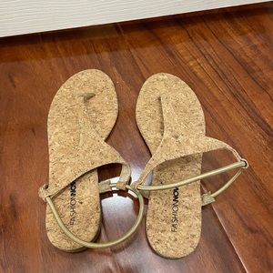 Fashion nova, cork sandals, size 7.5